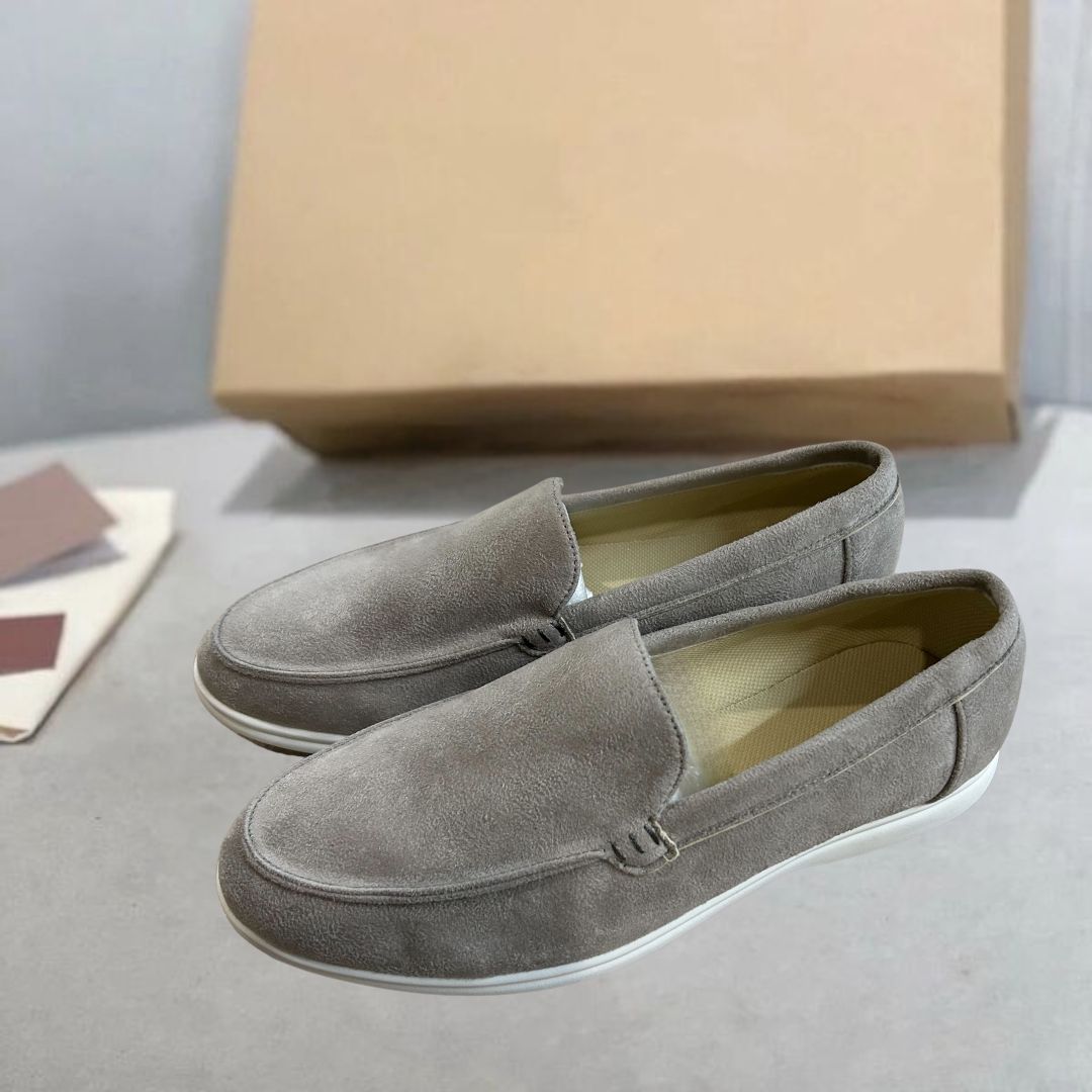 Spencer - Semišové Mokasíny Slip On Nízky Strih