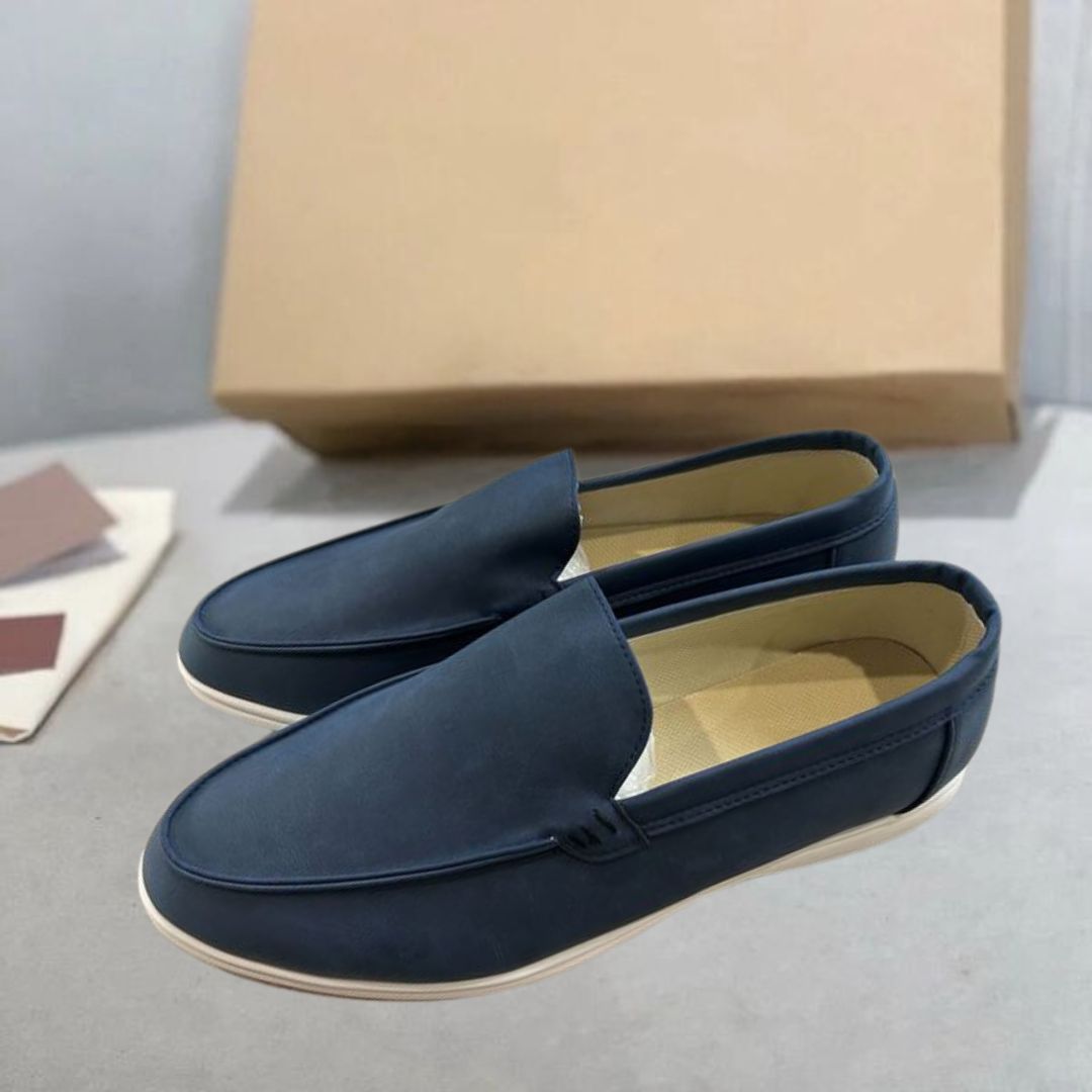 Spencer - Semišové Mokasíny Slip On Nízky Strih
