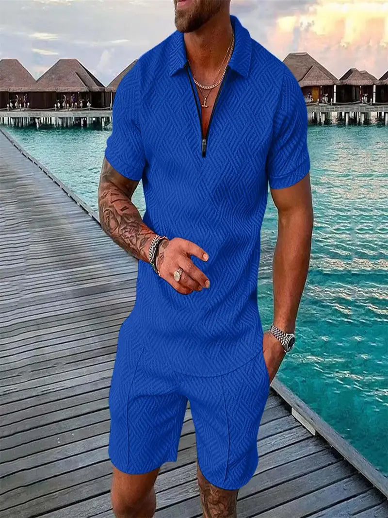 Hunter - Letný Set Polo Tričko Šortky Krátky Rukáv