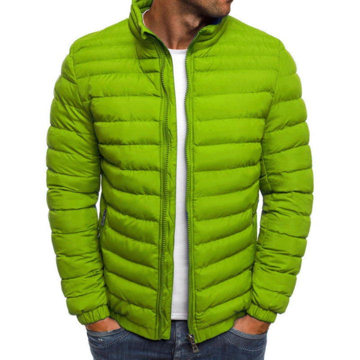 Parker - Krátka Zimná Bunda Prešívaný Dizajn Zips