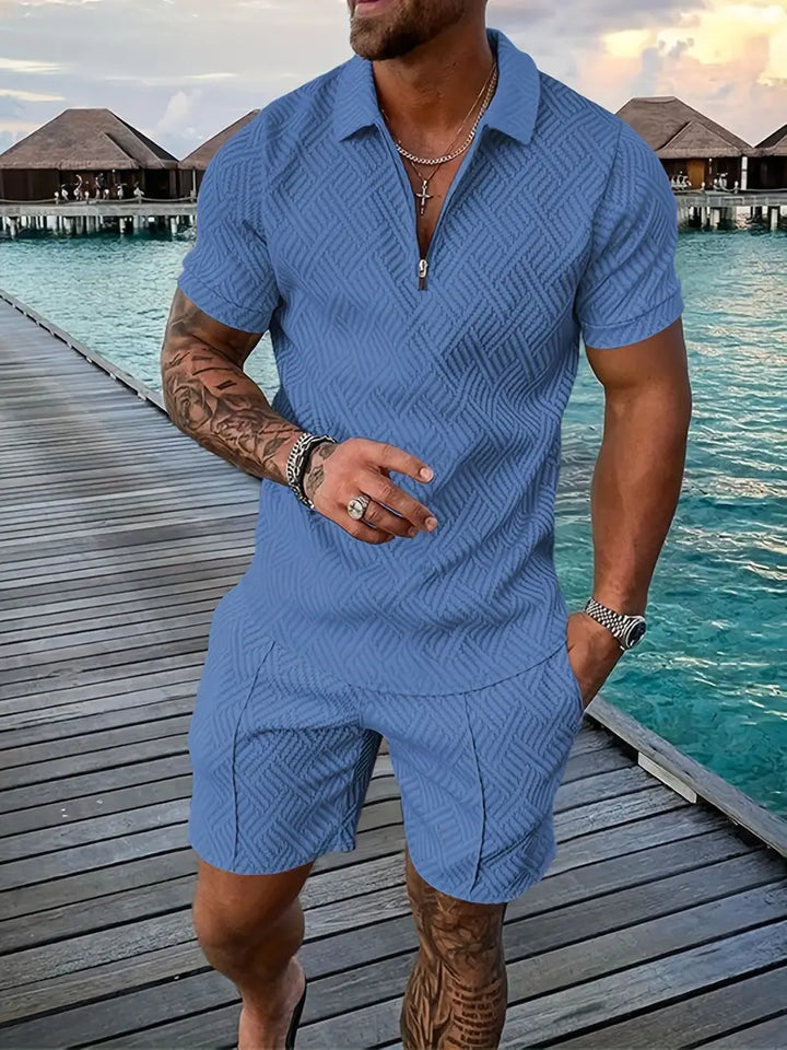 Hunter - Letný Set Polo Tričko Šortky Krátky Rukáv