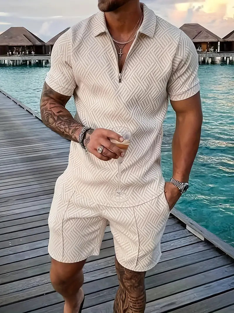 Hunter - Letný Set Polo Tričko Šortky Krátky Rukáv