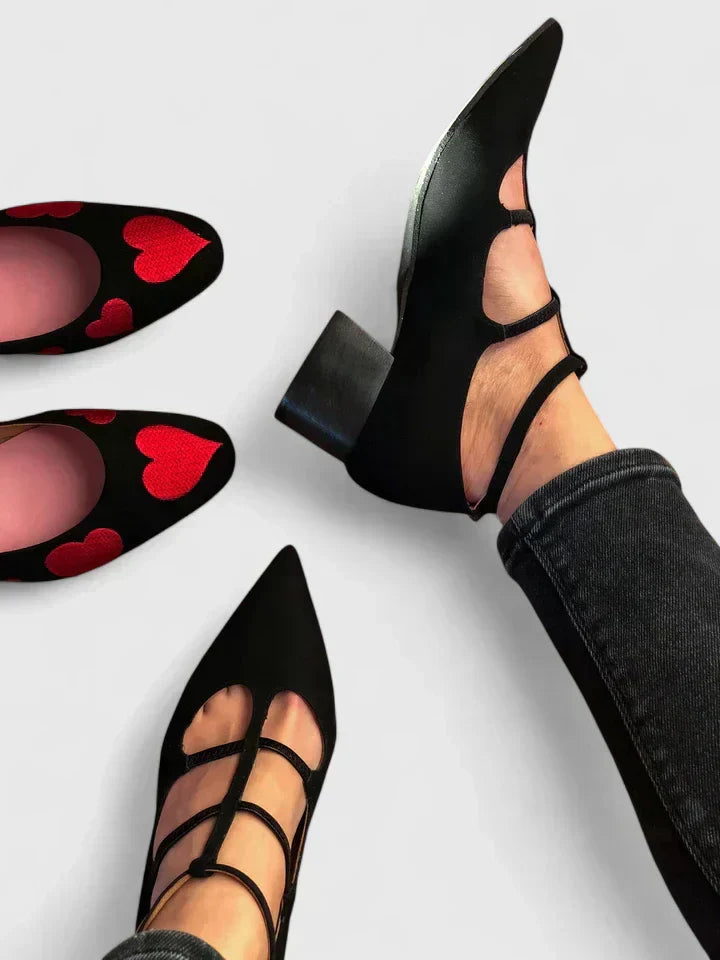 Reese - Topánky Na Podpätku Remienky Uzavretá Špička Elegantný Dizajn
