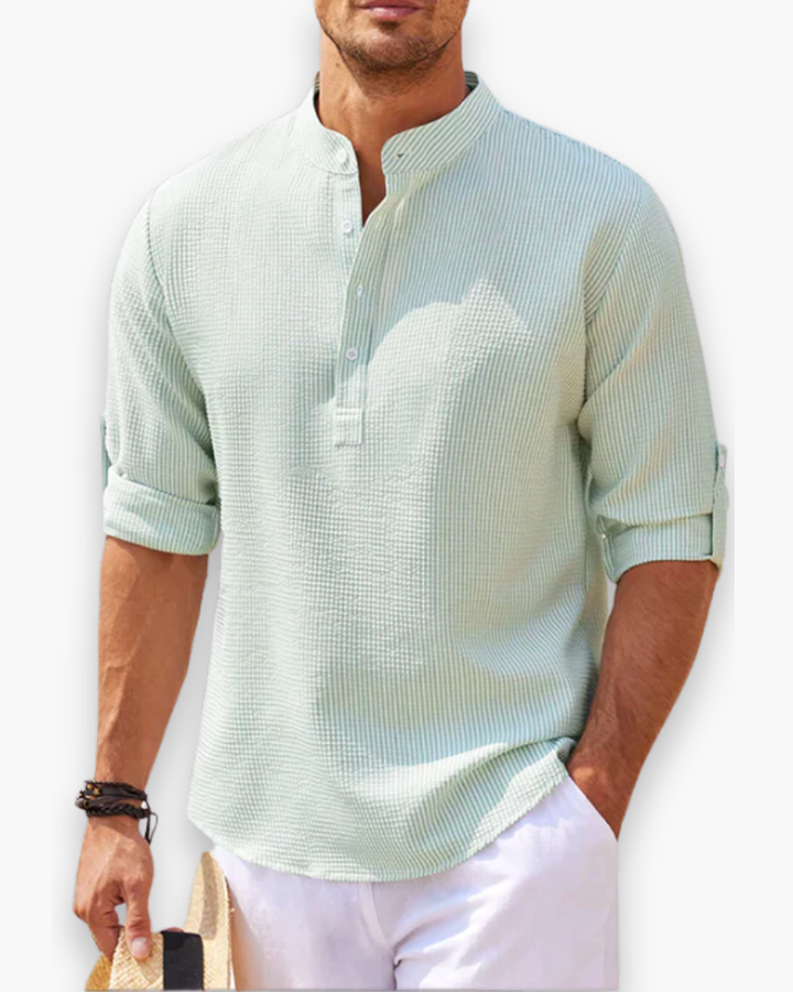 Trent - Ležérna Košeľa Trojštvrťový Rukáv Voľný Strih