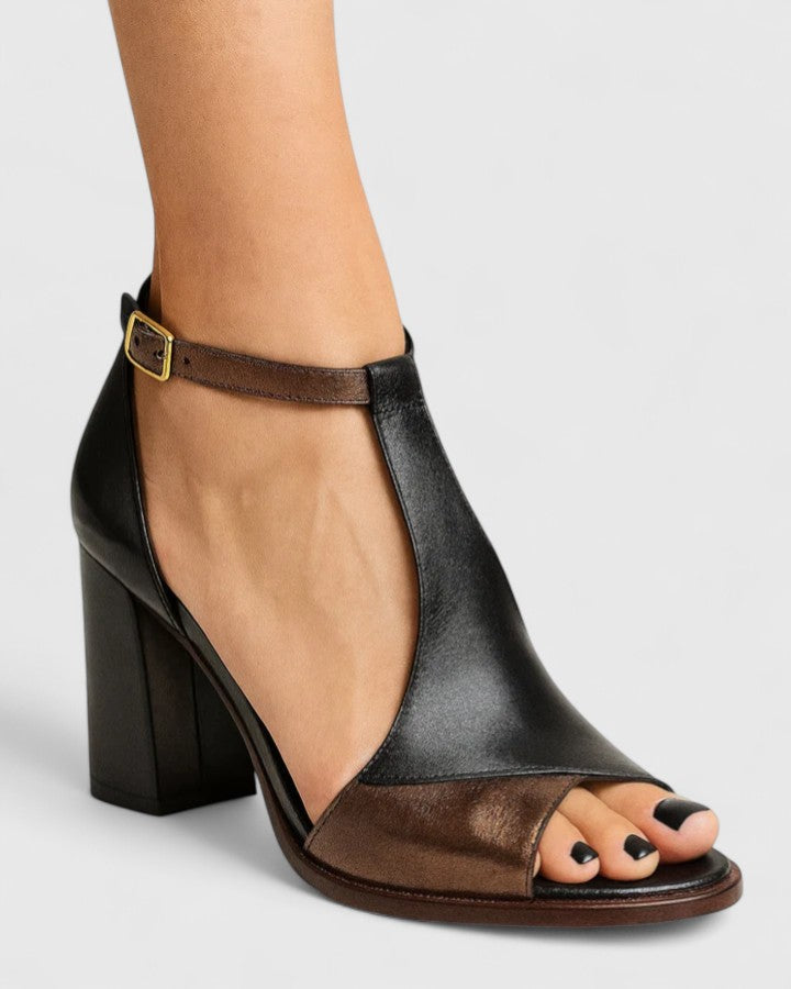 Skyler - Sandále Na Podpätku Remienok Otvorená Špička Elegantný Dizajn