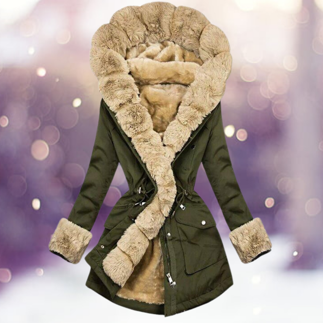 Chloe - Zimná Parka S Kapucňou Kožušinová