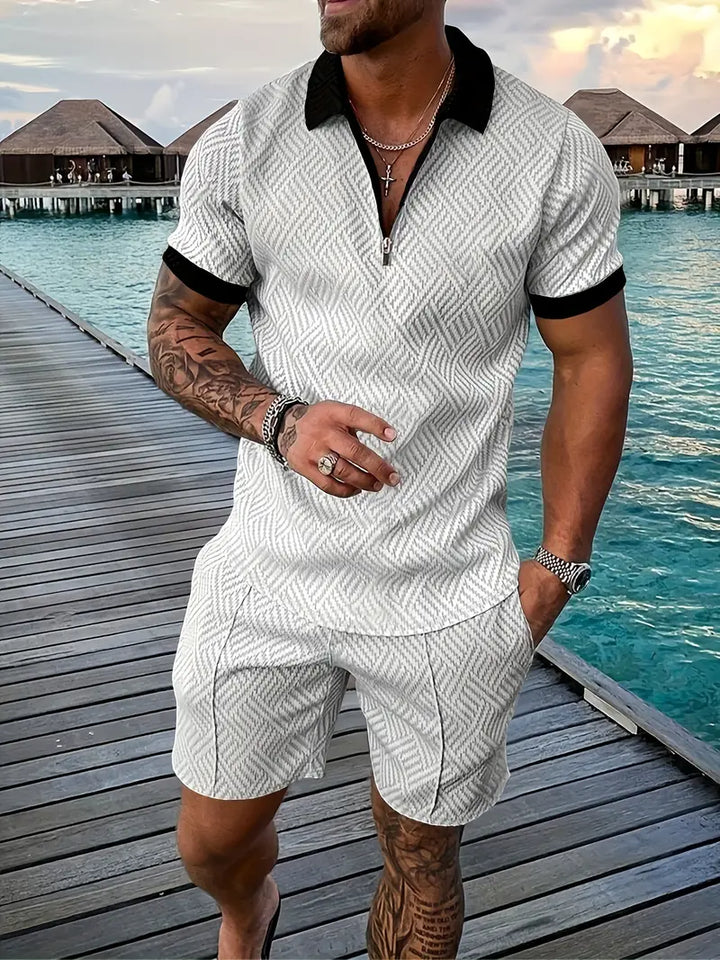Hunter - Letný Set Polo Tričko Šortky Krátky Rukáv