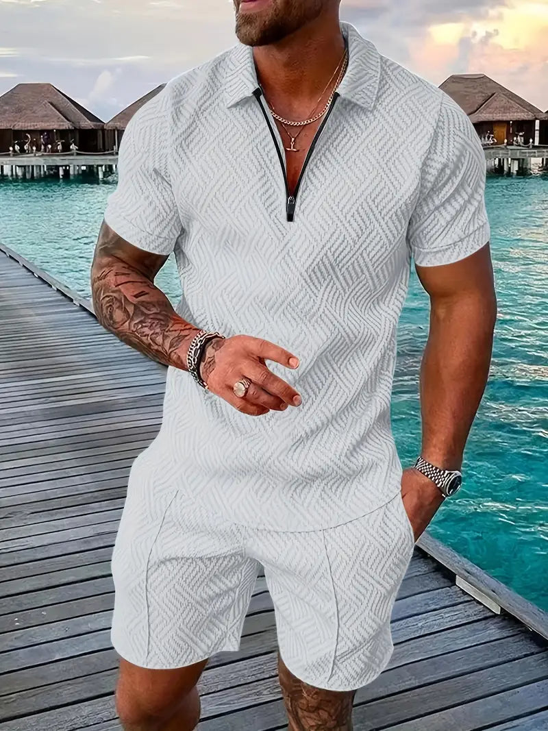 Hunter - Letný Set Polo Tričko Šortky Krátky Rukáv