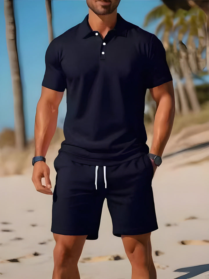 Ethan - Letný Set Polo Tričko Šortky Krátky Rukáv