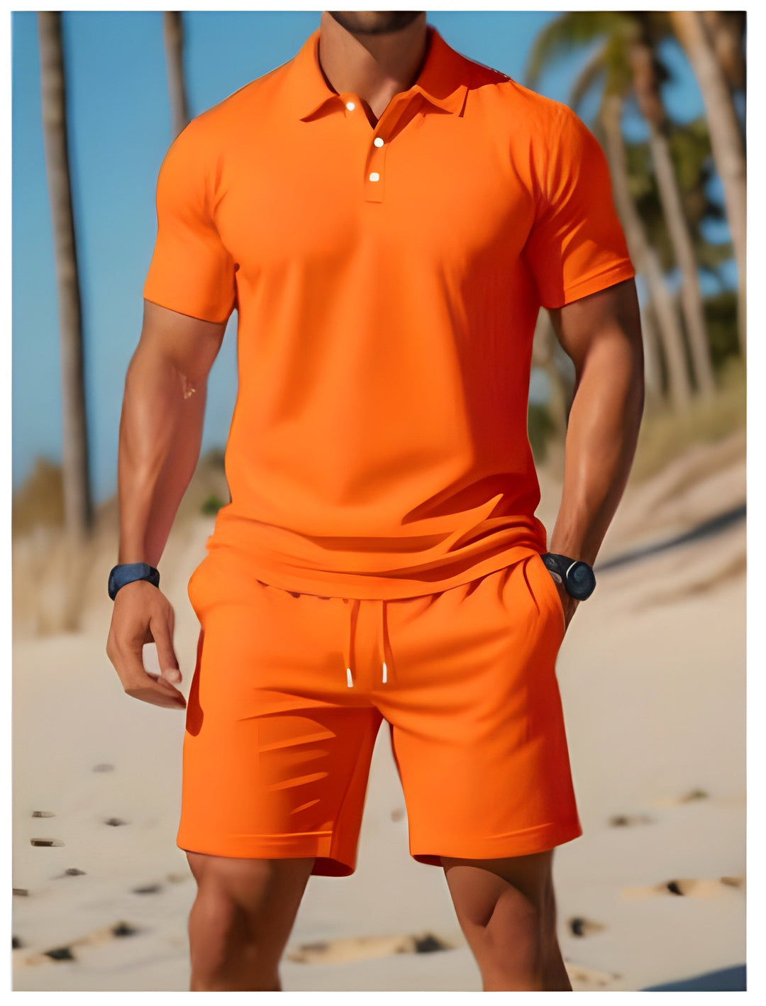 Ethan - Letný Set Polo Tričko Šortky Krátky Rukáv