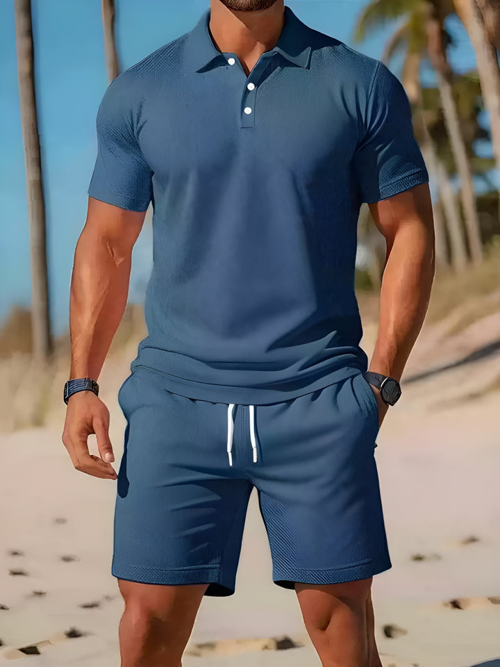 Ethan - Letný Set Polo Tričko Šortky Krátky Rukáv